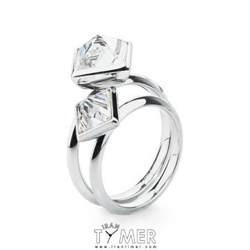 ساعت مچی انگشتر زنانه فشن تمام استیل، نگین دار