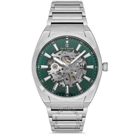 ساعت مچی مردانه کلاسیک بند استیل، اسکلتون