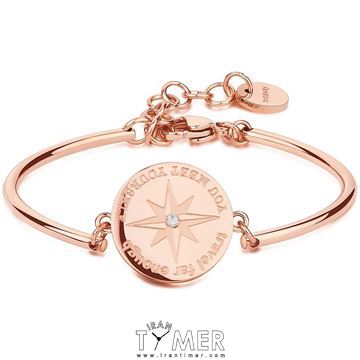 ساعت مچی دستبند زنانه کلاسیک تمام استیل، نگین سواروسکی