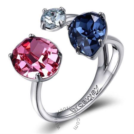 ساعت مچی انگشتر زنانه فشن تمام استیل، نگین سواروسکی