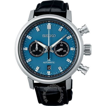 ساعت مچی مردانه اسپرت بند چرم طبیعی، کرونوگراف، نمایش تاریخ، اتوماتیک، 34 عدد سنگ قیمتی داخل موتور