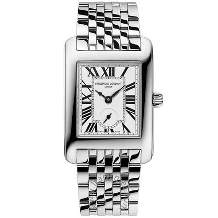 ساعت مچی زنانه کلاسیک تمام استیل، دارای 6 عدد سنگ قیمتی داخل موتور، موتور Ronda 1064