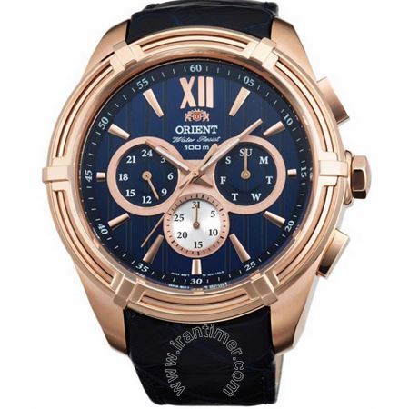 ساعت مچی مردانه کلاسیک بند چرم طبیعی، نمایش تاریخ کامل