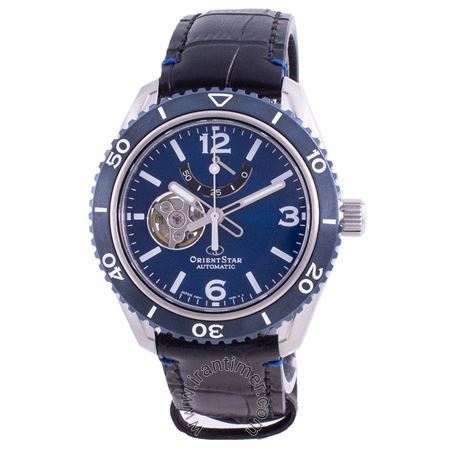 ساعت مچی مردانه کلاسیک بند چرم طبیعی، اتوماتیک، قلب باز، سنگ قیمتی داخل موتور، تولید محدود