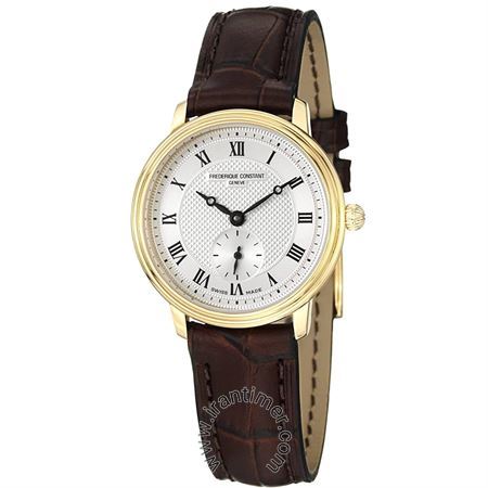 ساعت مچی زنانه کلاسیک قاب گرد با روکش طلای 5 میکرون بند و چرمی گاو