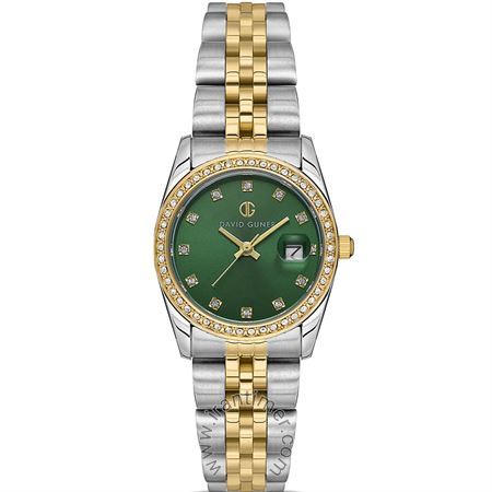 ساعت مچی زنانه فشن بند استیل، نگین دار