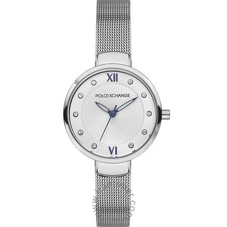 ساعت مچی زنانه کلاسیک تمام استیل، نگین دار