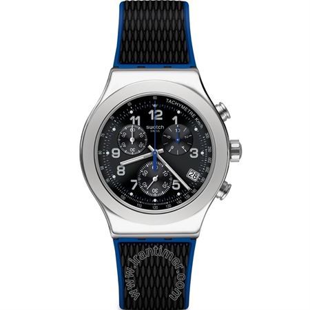 ساعت مچی مردانه اسپرت بند پلاستیکی، کرونوگراف، نمایش تاریخ، سرعت سنج