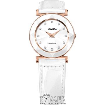 ساعت مچی زنانه کلاسیک فشن بند چرم طبیعی، نگین دار، رنگ PVD