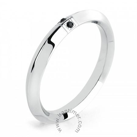 ساعت مچی انگشتر مردانه کلاسیک تمام استیل، نگین سواروسکی