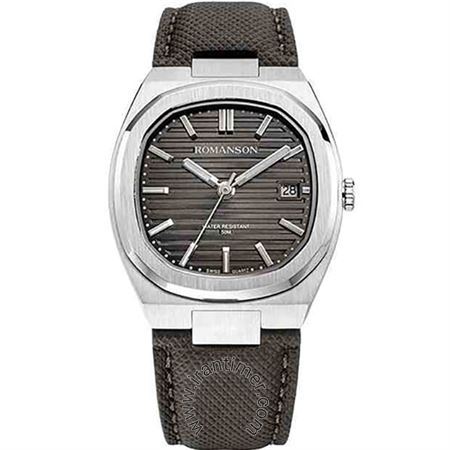 ساعت مچی مردانه کلاسیک بند چرم با روکش پارچه ای