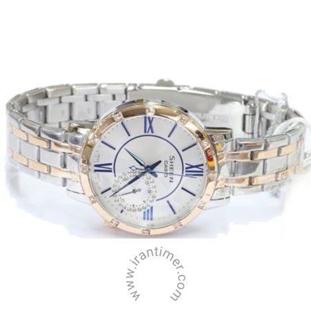 قیمت و خرید ساعت مچی زنانه کاسیو (CASIO) شین مدل SHE-3046SGP-7BUDF کلاسیک | اورجینال و اصلی