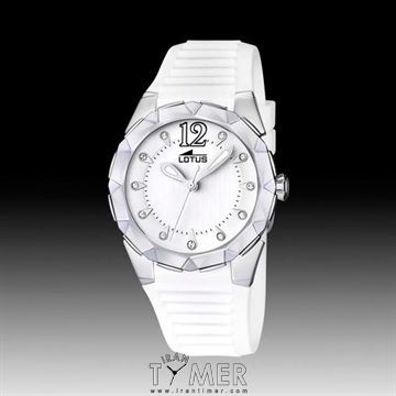 ساعت مچی زنانه کلاسیک اسپرت بند پلاستیک، نگین دار (MUJER FASHION)