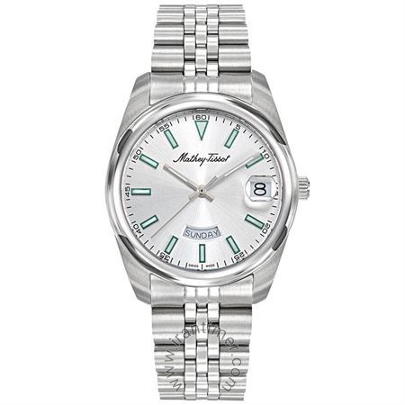 ساعت مچی زنانه کلاسیک تمام استیل، ست، موتور Ronda 517 Day-date