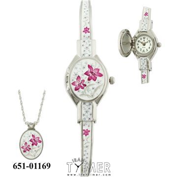ساعت مچی زنانه فشن کلاسیک  ، همراه با نقاشی مینیاتوری دست ، ست گردنبندیبا قیمت جداگانه