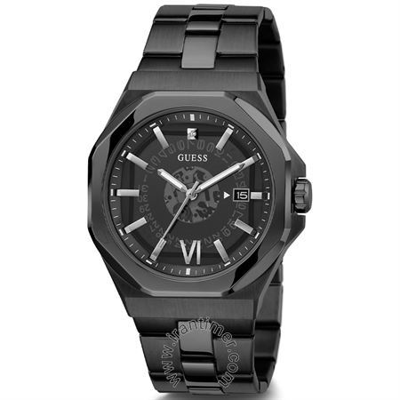 ساعت مچی مردانه کلاسیک تمام استیل، نمایش تاریخ، الماس دار