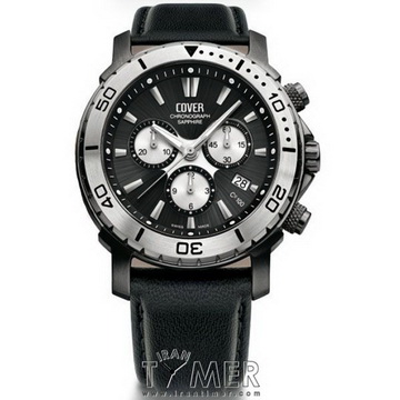 ساعت مچی مردانه اسپرت کورنوگراف صفحه گرد بند چرمی