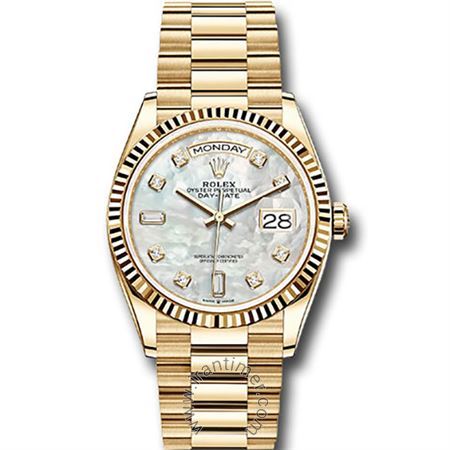 قیمت و خرید ساعت مچی مردانه رولکس(Rolex) مدل 128238 mdp White کلاسیک | اورجینال و اصلی