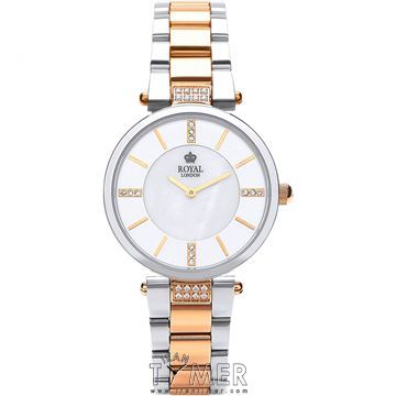 ساعت مچی زنانه کلاسیک تمام استیل، نگین دار، رنگ PVD