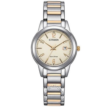 ساعت مچی زنانه کلاسیک تمام استیل، نمایش تاریخ، اکو درایو