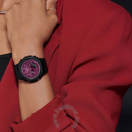 قیمت و خرید ساعت مچی زنانه کاسیو (CASIO) جی شاک مدل GMA-S2100RB-1ADR اسپرت | اورجینال و اصلی