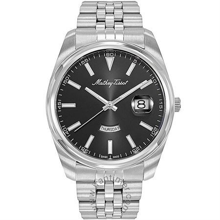 ساعت مچی مردانه کلاسیک تمام استیل، ست، موتور Ronda 517 Day-date