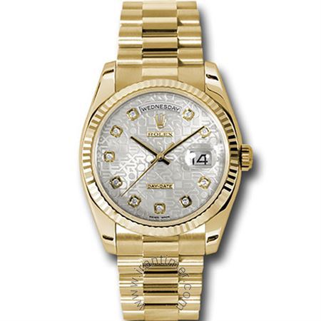 ساعت مچی سرمایه گذاری روی ساعت رولکس حداقل از 6000 دلار میباشد ، خرید و فروش ساعتهای آکبند و دست دوم به صورت تلفنی ، مردانه کلاسیک طلا 18 عیار، نمایش تاریخ و روز، اتوماتیک، سنگ قیمتی داخل موتور، الماس دار