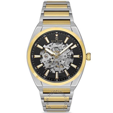 ساعت مچی مردانه کلاسیک بند استیل، اسکلتون