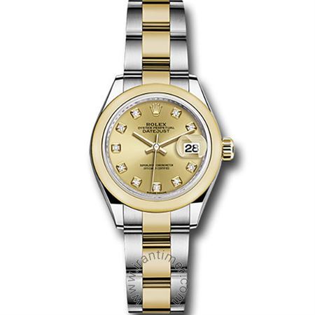 قیمت و خرید ساعت مچی زنانه رولکس(Rolex) مدل 279163 chdo Gold کلاسیک | اورجینال و اصلی