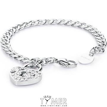 ساعت مچی دستبند زنانه فشن تمام استیل، نگین سواروسکی