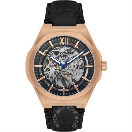 ساعت مچی مردانه کلاسیک بند چرمی، اسکلتون، اتوماتیک، سنگ قیمتی داخل موتور