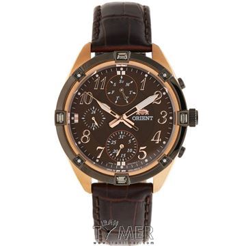 ساعت مچی زنانه کلاسیک بند چرم طبیعی، نمایش تاریخ کامل