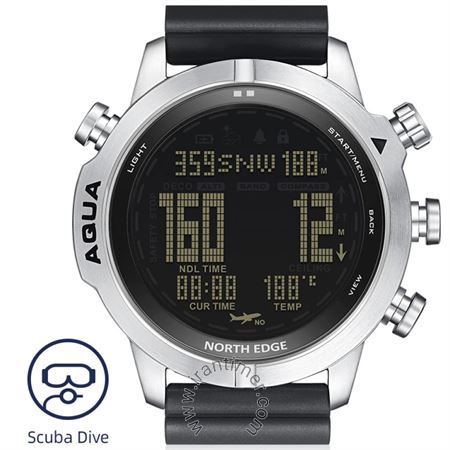 قیمت و خرید ساعت مچی مردانه نورث اج(North Edge) مدل AQUA DIVING Black اسپرت | اورجینال و اصلی