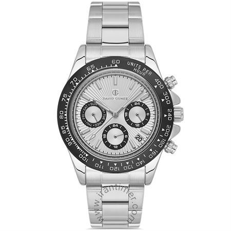 ساعت مچی مردانه کلاسیک بند استیل، نمایش تاریخ کامل، دو زمانه