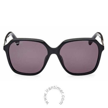 قیمت و خرید عینک آفتابی زنانه کلاسیک (SWAROVSKI) مدل SK 0390 01A 56 | اورجینال و اصلی