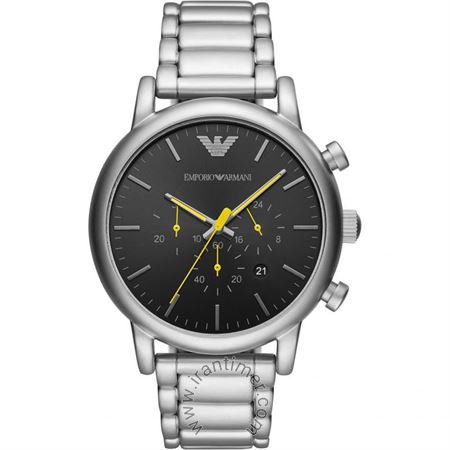 ساعت مچی مردانه کلاسیک تمام استیل، نمایش تاریخ، کرونوگراف، نمایش 24 ساعت شبانه روز