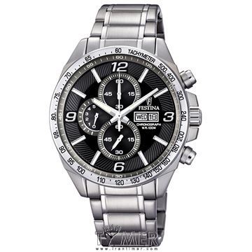 ساعت مچی مردانه کلاسیک تمام استیل، کرونوگراف، نمایش تاریخ و روز، سرعت سنج