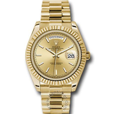 قیمت و خرید ساعت مچی مردانه رولکس(Rolex) مدل 228238 chip Gold کلاسیک | اورجینال و اصلی