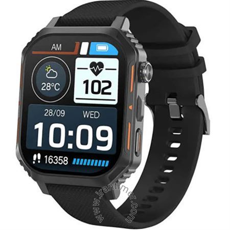 ساعت مچی مردانه و زنانه هوشمند بند پلاستیکی، صفحه لمسی، امکان تماس و پاسخ به تماس، کنترل از راه دور دوربین و موسیقی، نمایش وضعیت آب و هوا، دارای دو بازی، نمایش کالری سوزانده شده، گام شمار