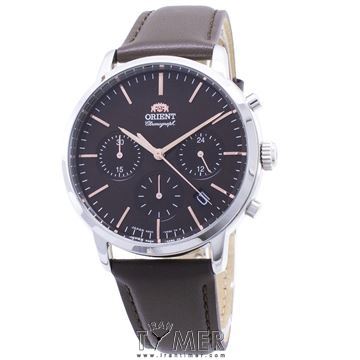 ساعت مچی مردانه کلاسیک بند چرم طبیعی، کرونوگراف، نمایش تاریخ