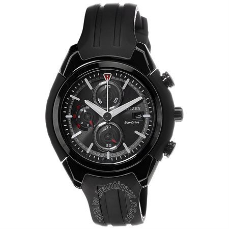 ساعت مچی مردانه اسپرت بند پلاستیکی، کرونوگراف، نمایش تاریخ، اکو درایو، 