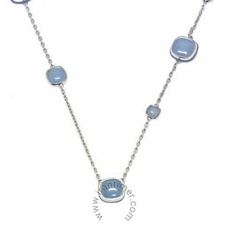 ساعت مچی گردنبند زنانه فشن تمام نقره، سنگ کوارتز