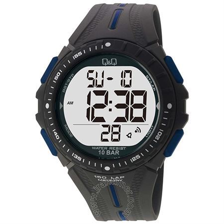 ساعت مچی مردانه اسپرت تمام پلاستیک، نور پس زمینه، نمایش تاریخ و روز