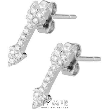 زیور آلات و جواهر گوشواره زنانه فشن تمام نقره، نگین زیرکونیا