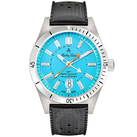 ساعت مچی مردانه کلاسیک بند چرم طبیعی، موتور Ronda 515، زه قاب چرخشی یک طرفه