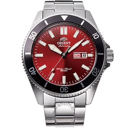 ساعت مچی مردانه کلاسیک تمام استیل، نمایش تاریخ و روز، زه قاب چرخشی، اتوماتیک، 22 عدد سنگ قمیتی داخل موتور