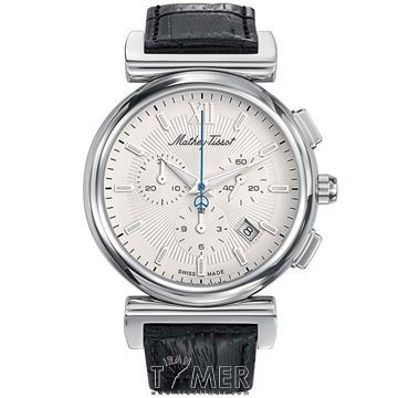 ساعت مچی مردانه کلاسیک بند چرم طبیعی، کرونوگراف، نمایش تاریخ