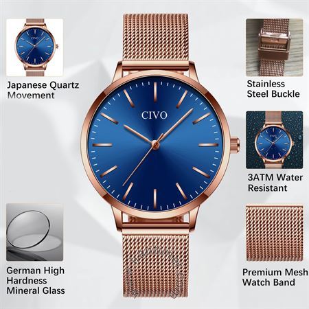 قیمت و خرید ساعت مچی زنانه سیوو(CIVO) مدل 1117226 کلاسیک | اورجینال و اصلی