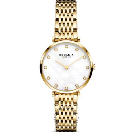 ساعت مچی زنانه کلاسیک تمام استیل، نگین دار، موتور سوئیسی