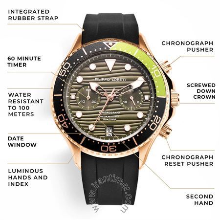 قیمت و خرید ساعت مچی مردانه فیلیپولورتی(Filippo Loreti) مدل FL00986 اسپرت | اورجینال و اصلی